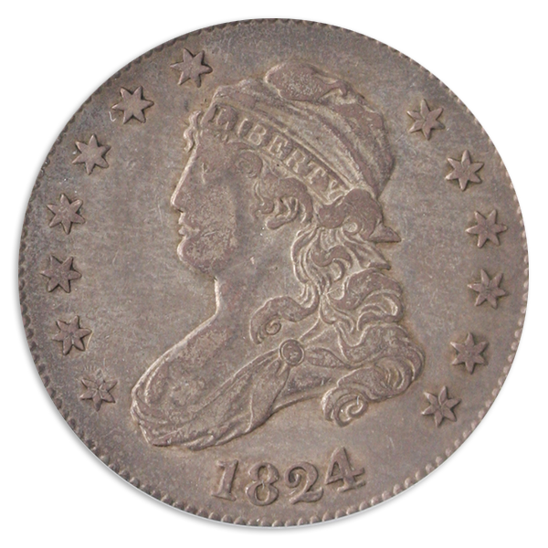 1824/2 Quarter Capped Bust, Large PCGS XF40 CAC 1824/2 Quarter Capped Bust, Large PCGS XF40 CAC