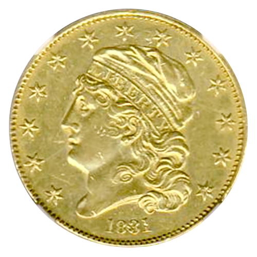 1831 $5 Capped Head Large 5D NGC AU58 1831 $5 Capped Head Large 5D NGC AU58