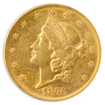 1876-S $20 Liberty PCGS AU50 CAC