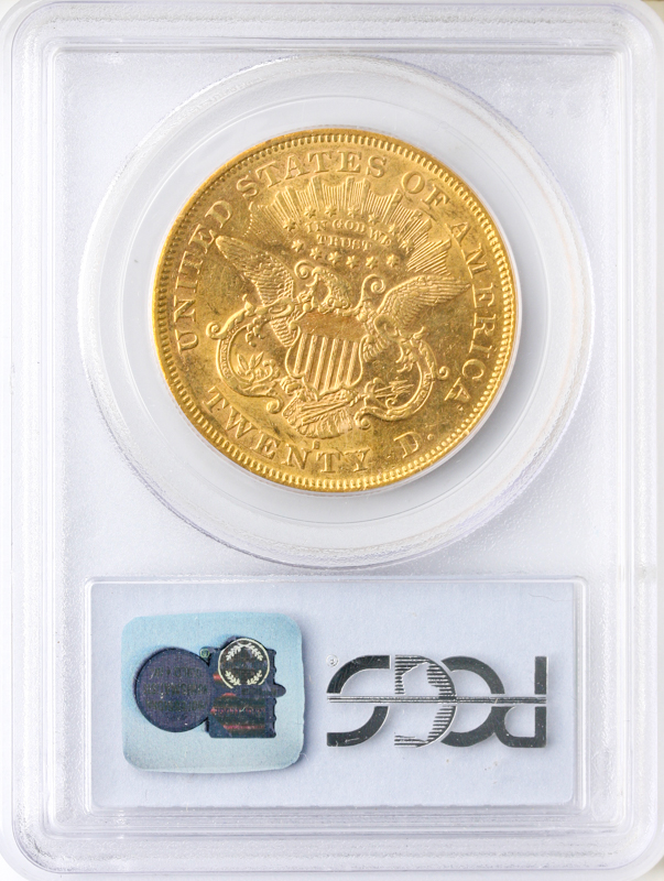 1876-S $20 Liberty PCGS AU50 CAC
