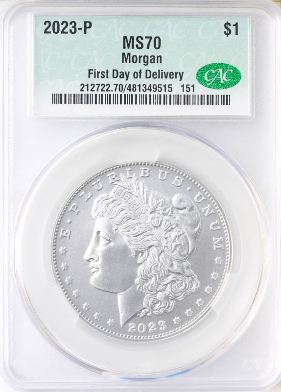 2023-P $1 Morgan Dollar CACG First Delivery