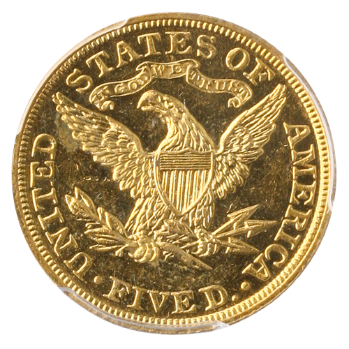 1906 $5 Liberty Head Half Eagle PCGS PR63 CAC 1906 $5 Liberty Head Half Eagle PCGS PR63 CAC