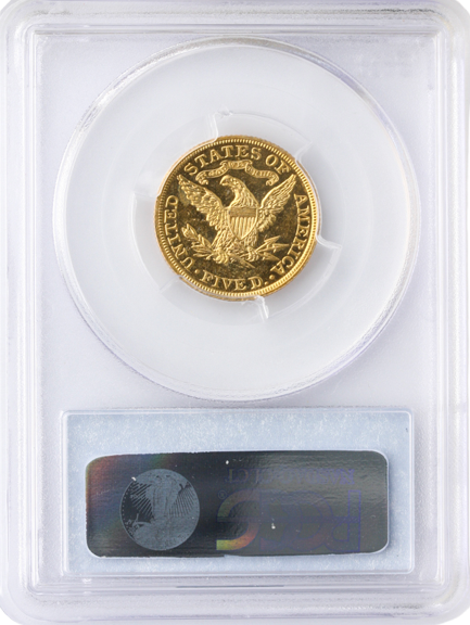1906 $5 Liberty Head Half Eagle PCGS PR63 CAC 1906 $5 Liberty Head Half Eagle PCGS PR63 CAC
