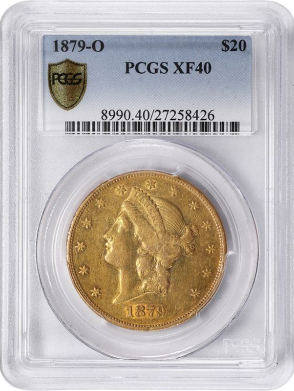 1879-O $20 Liberty PCGS XF40 1879-O $20 Liberty PCGS XF40
