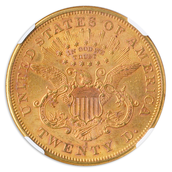 1874-S $20 Liberty NGC MS61 CAC