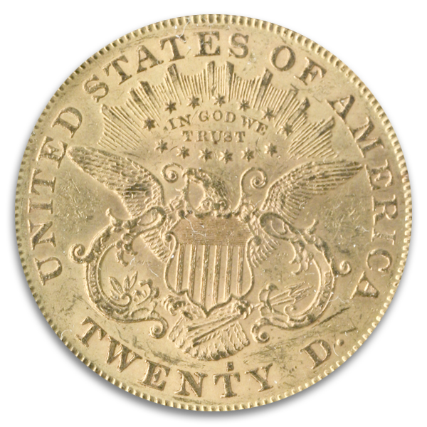 1876-S $20 Liberty Centennial NGC MS61 1876-S $20 Liberty Centennial NGC MS61