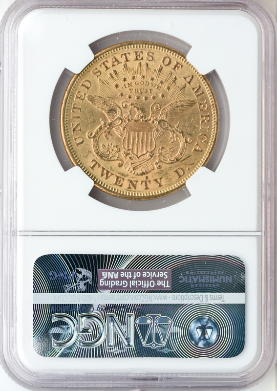 1876-S $20 Liberty Centennial NGC MS61 1876-S $20 Liberty Centennial NGC MS61