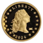 2024 $1 Flowing Hair Gold High Relief 230th Anniversary PCGS PR70