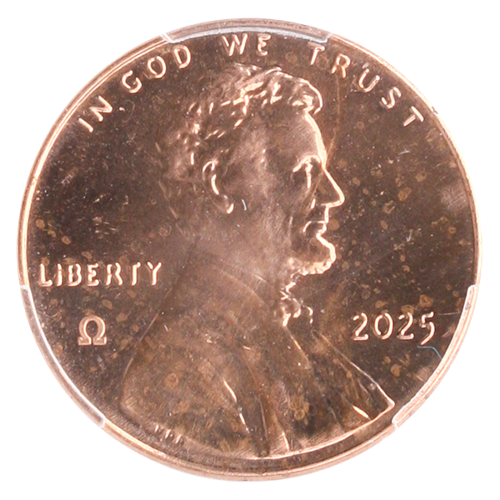 2025 Omega Lincoln Cent #155 PCGS MS64RD 2025 Omega Lincoln Cent #155 PCGS MS64RD
