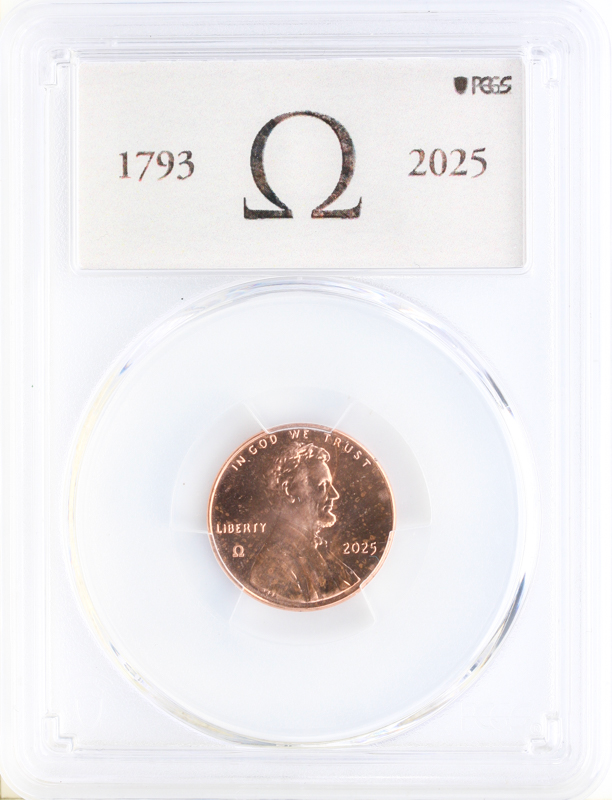 2025 Omega Lincoln Cent #155 PCGS MS64RD 2025 Omega Lincoln Cent #155 PCGS MS64RD