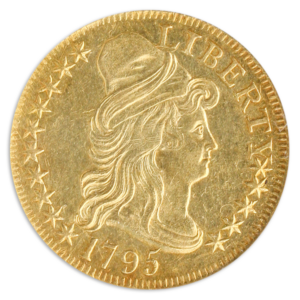 1795 $5 Draped Bust Small Eagle NGC MS60 CAC