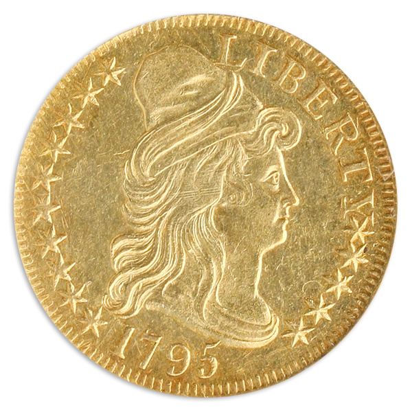 1795 $5 Draped Bust Small Eagle NGC MS60 CAC 1795 $5 Draped Bust Small Eagle NGC MS60 CAC