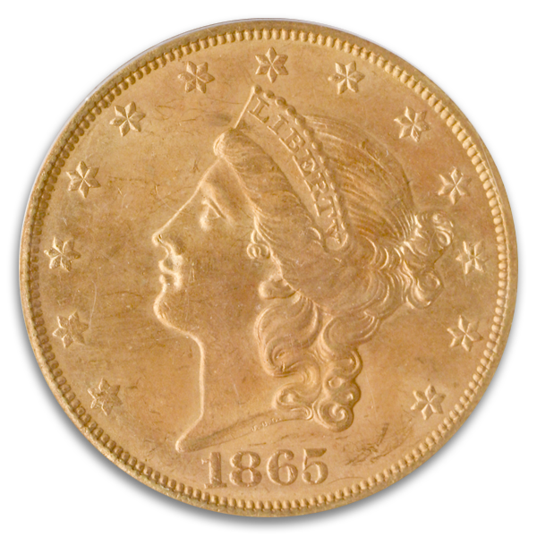 $20 LIBERTY 1865-S BR J P $20 LIBERTY 1865-S BR J P