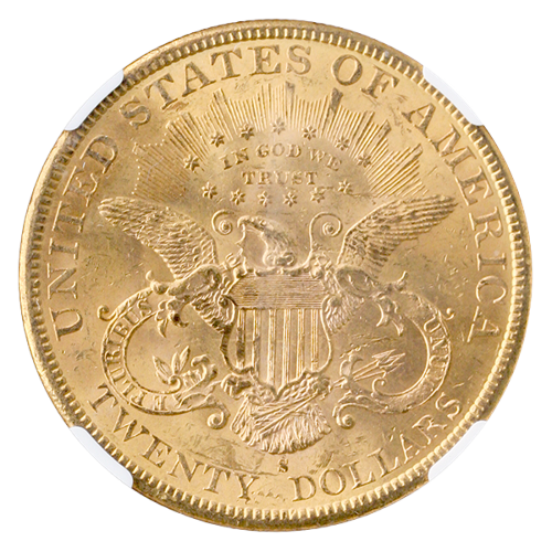 1895-S $20 Liberty NGC MS63 CAC 1895-S $20 Liberty NGC MS63 CAC