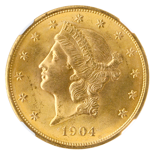 1904 $20 Liberty NGC MS66 CAC 1904 $20 Liberty NGC MS66 CAC
