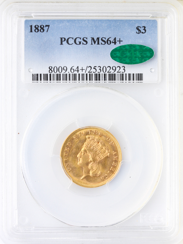 $3 Indian 1887 $3 Indian 1887