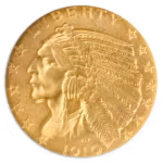 1910-S $5 Indian Head Half Eagle NGC MS64