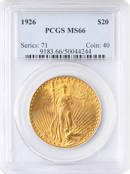 $20 ST GAUDENS 1926 PCGS $20 ST GAUDENS 1926 PCGS