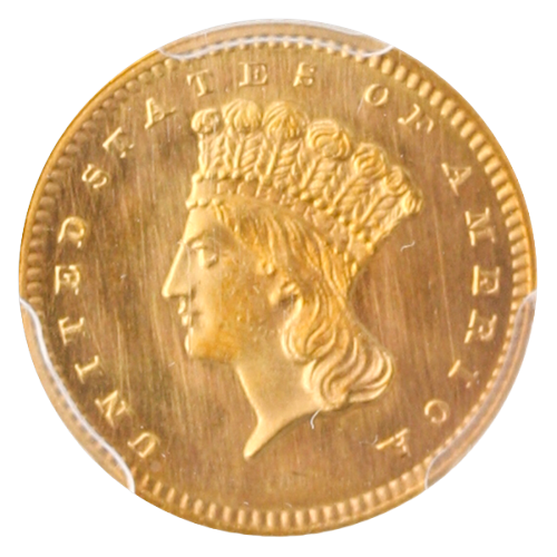 $1 GOLD 1864 PCGS $1 GOLD 1864 PCGS