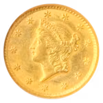 $1 GOLD 1853-O NGC