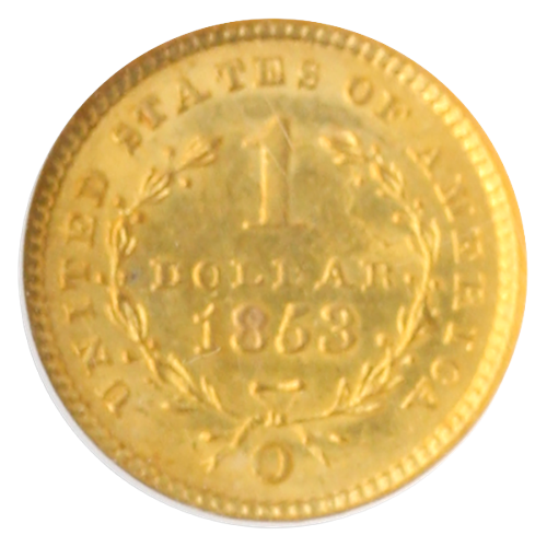 $1 GOLD 1853-O NGC $1 GOLD 1853-O NGC